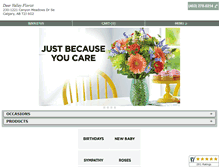 Tablet Screenshot of deervalleyflorist.com